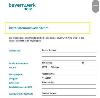 Elektro Technik Thomas Becker