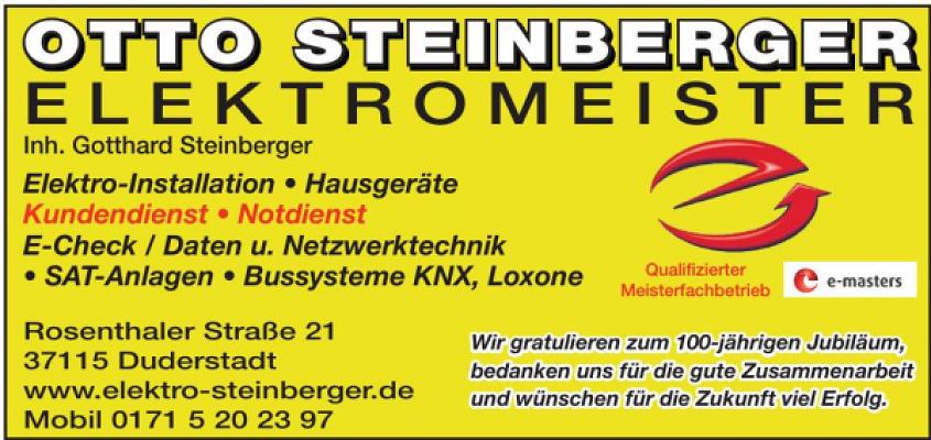STEINBERGER GOTTHARD ELEKTROMEISTER