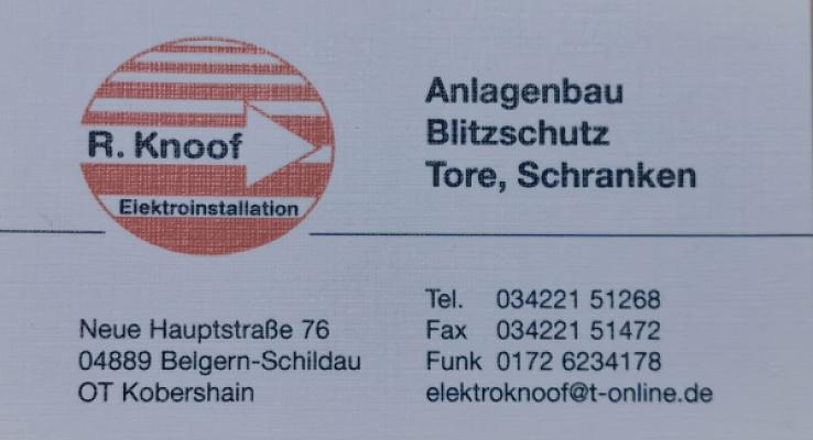 Ronald Knoof Elektroinstallation